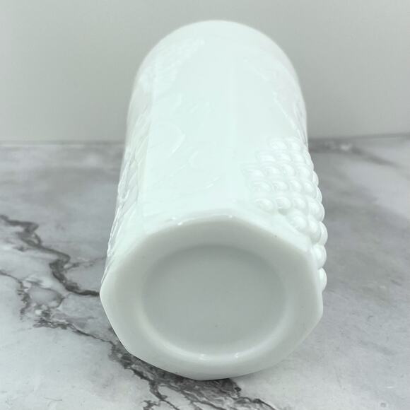 Indiana Glass Colony Harvest Milk Glass Grape and Leaf Tumblers 12oz Set of 4 - Picture 8 of 11